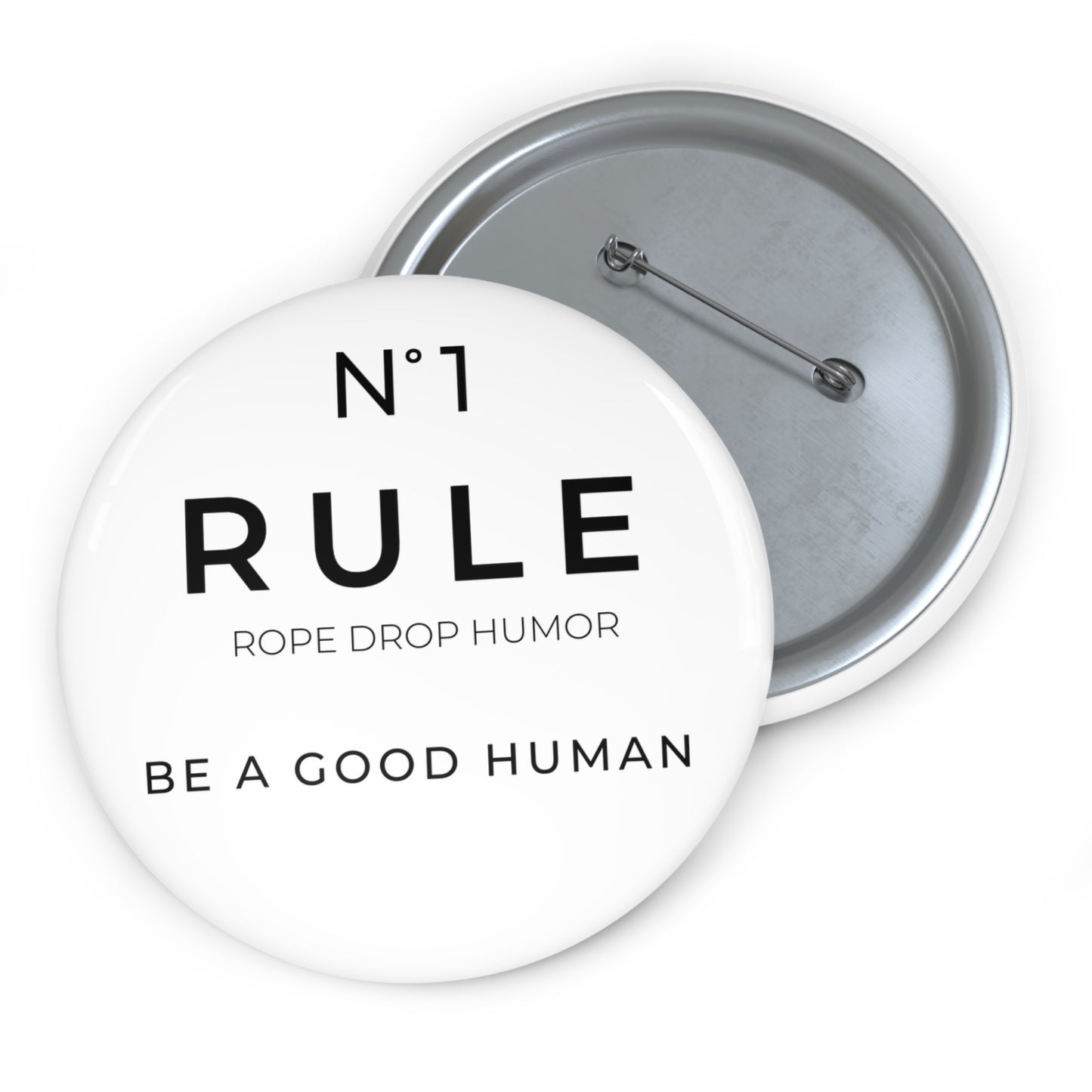 be a good human pin button