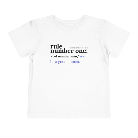 be a good human toddler