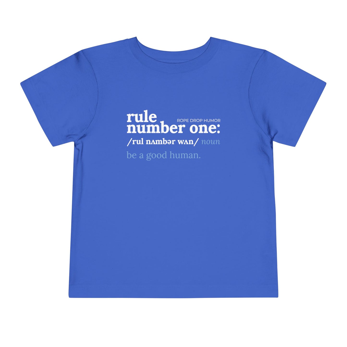 be a good human toddler