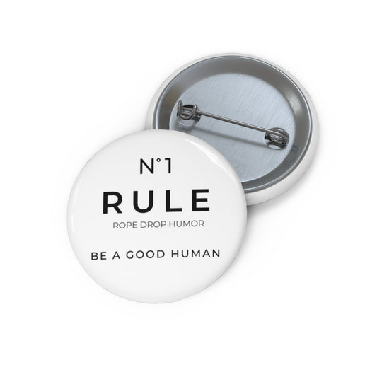 be a good human pin button