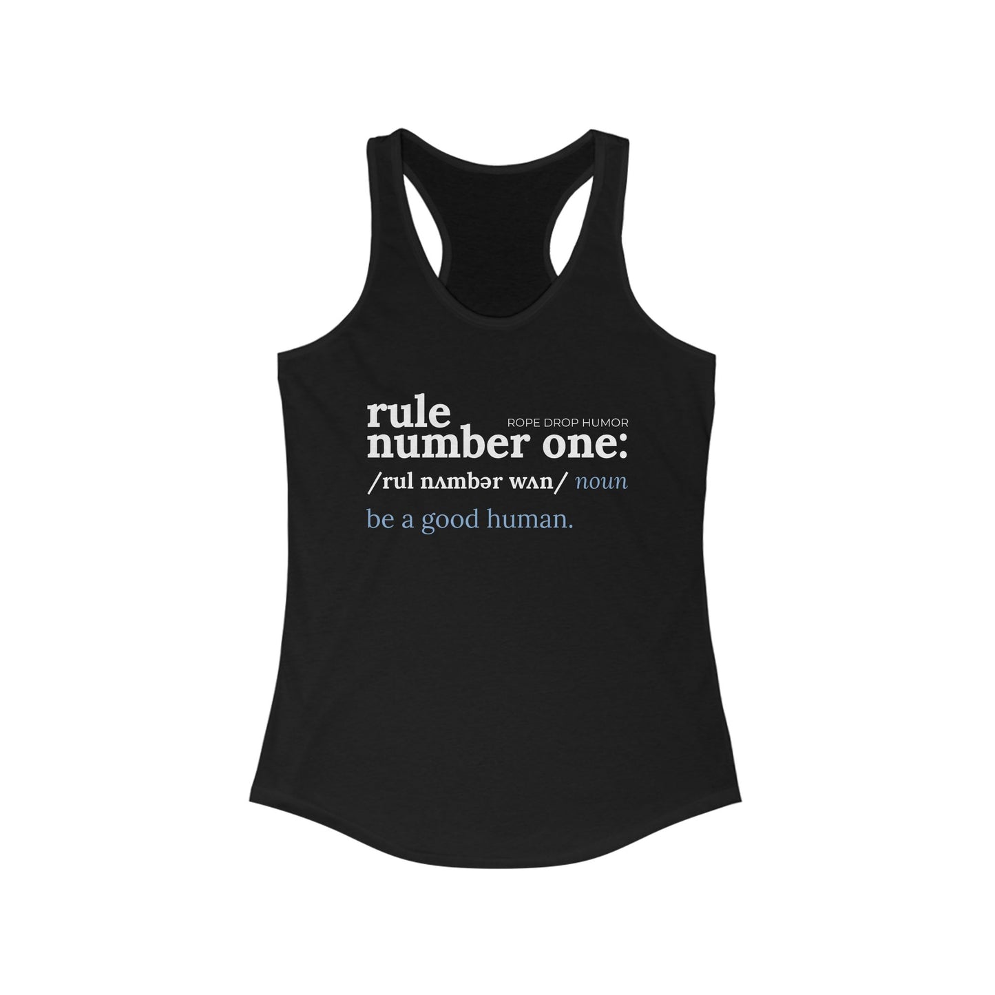 rule number one: be a good human tank