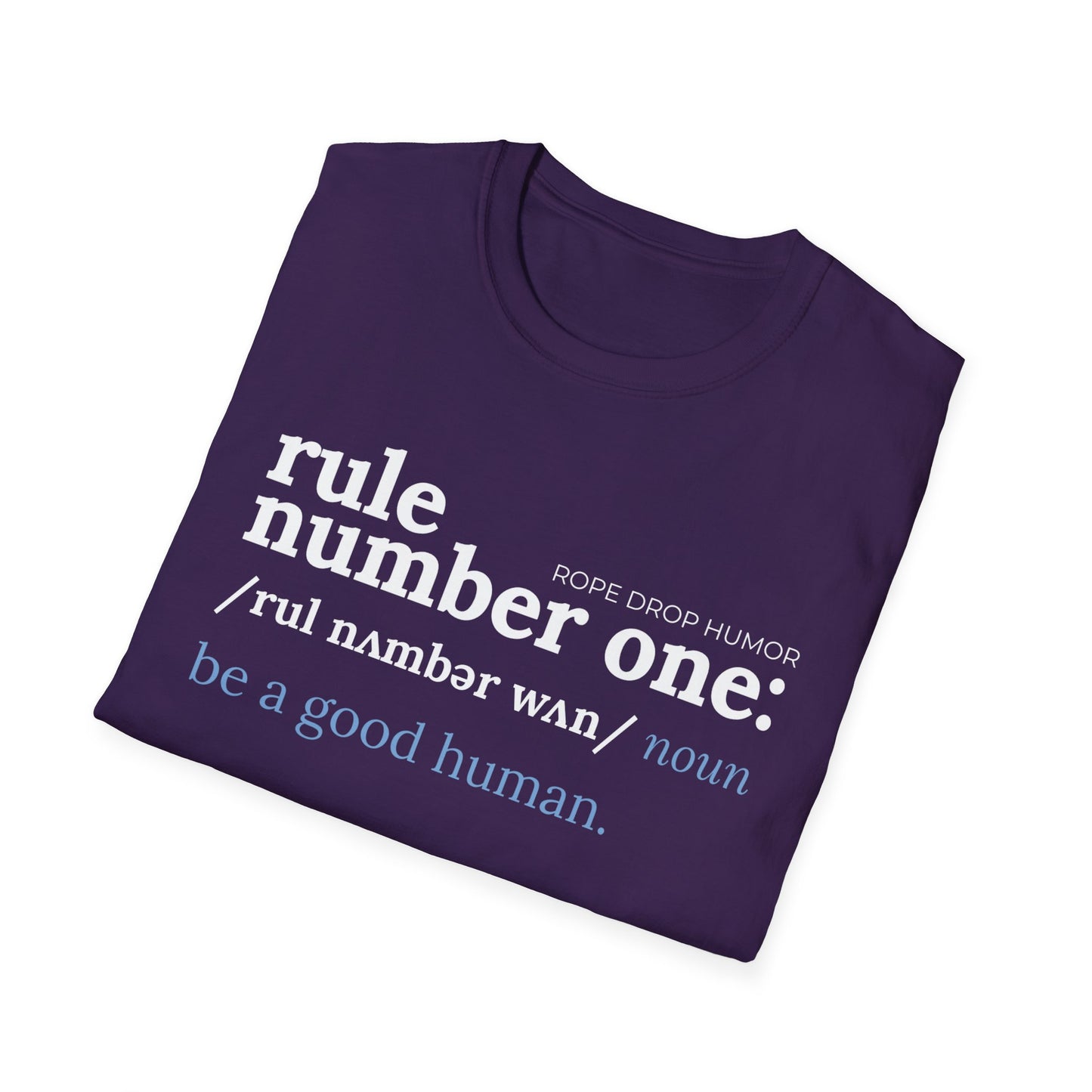 rule number one: be a good human