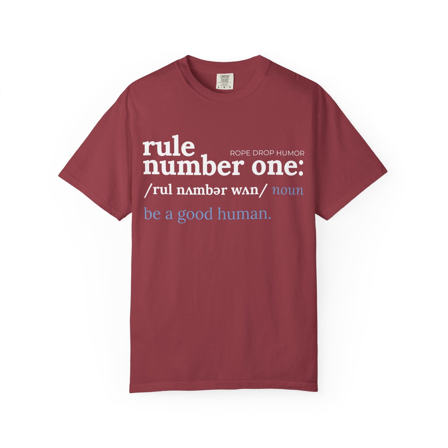 be a good human comfort colors
