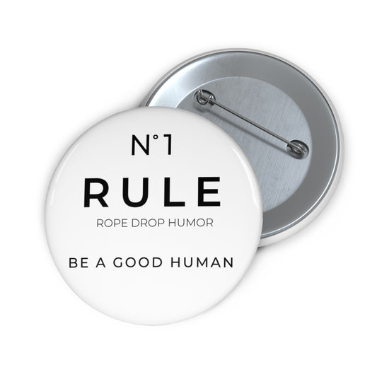 be a good human pin button