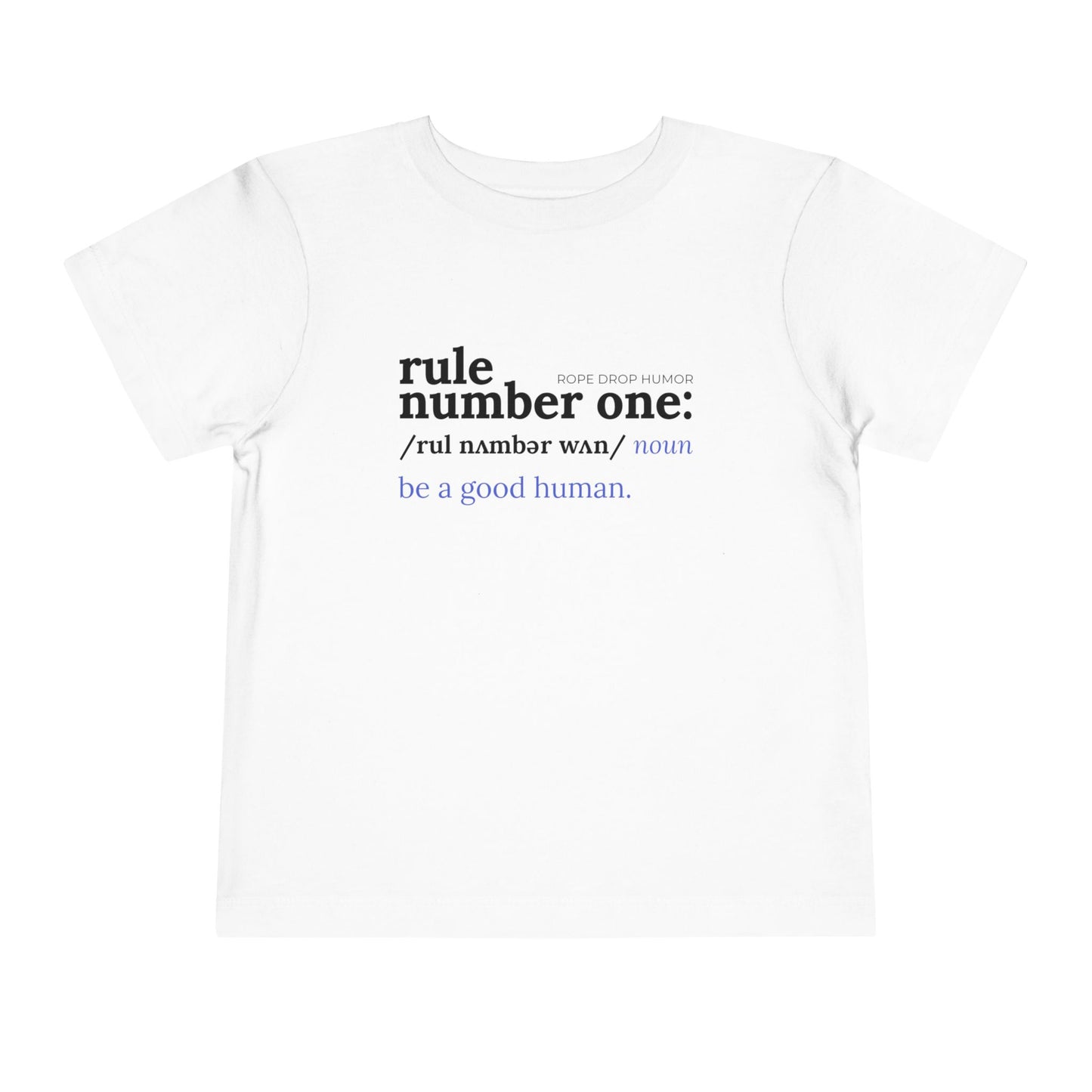 be a good human toddler