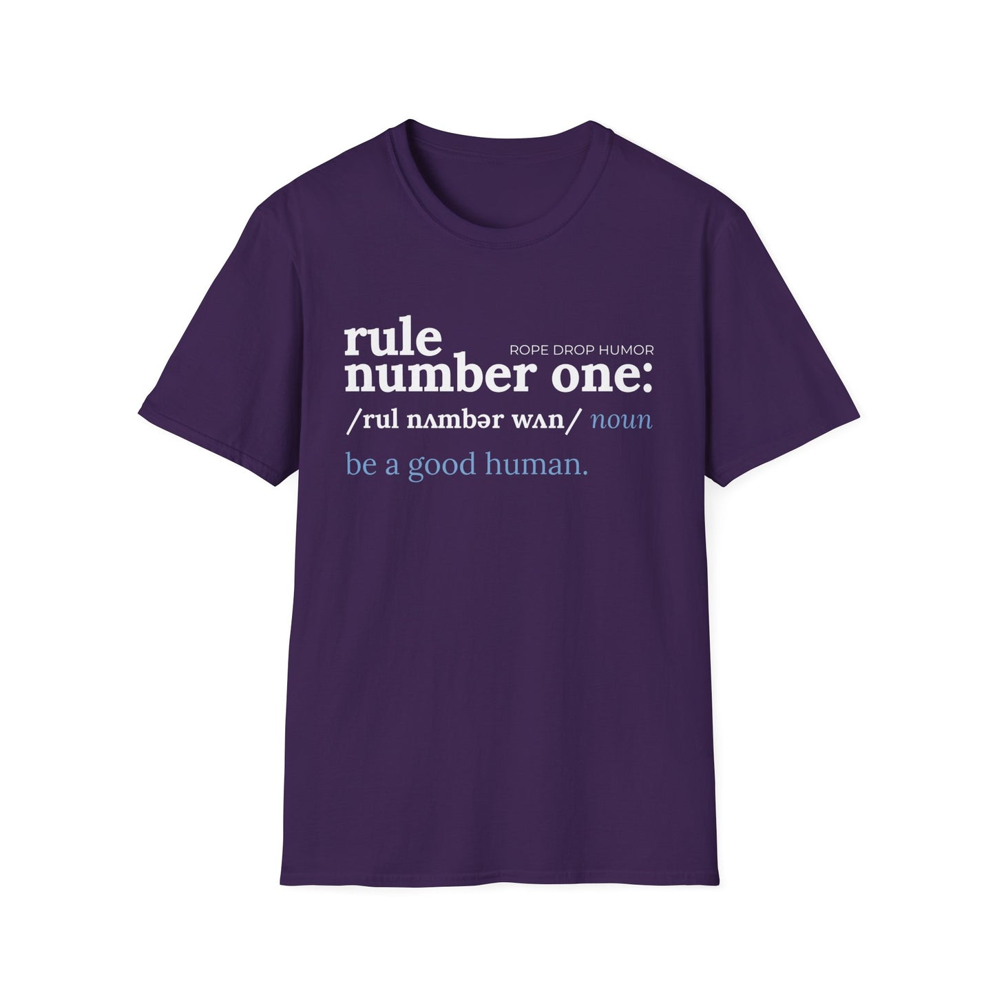 rule number one: be a good human