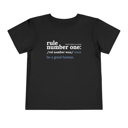 be a good human toddler